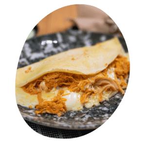 pastéis crepiocas e tapiocas